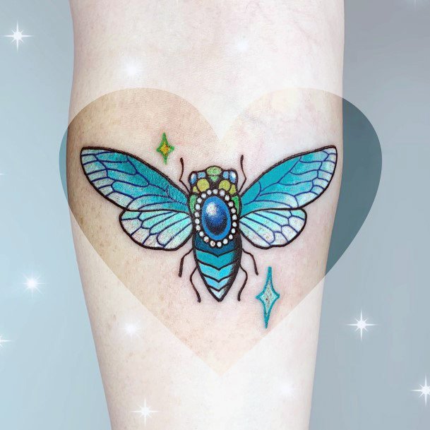 Elaborate Styles For Womens Sapphire Tattoo