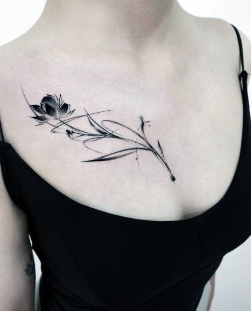 Elaborate Styles For Womens Scribble Tattoo