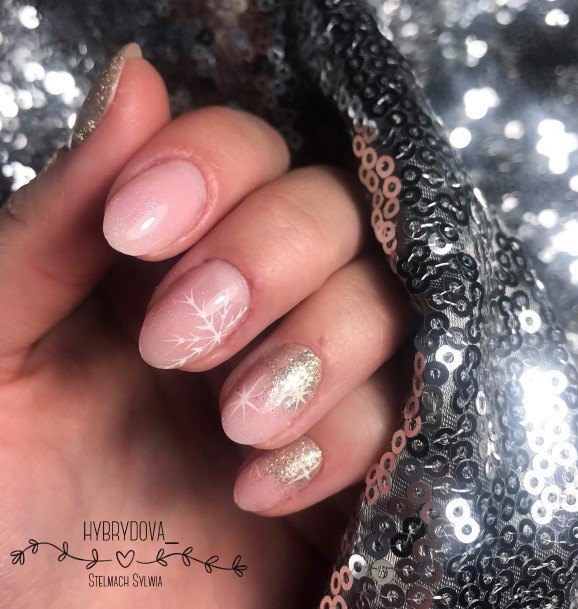 Elaborate Styles For Womens Silver Ombre Nail