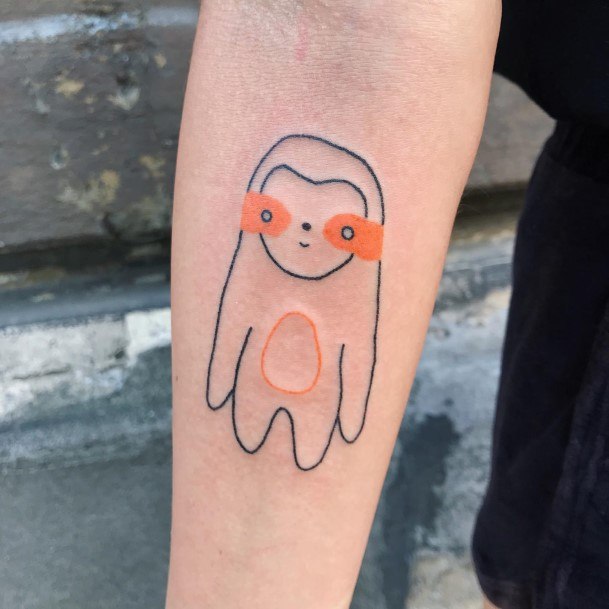 Elaborate Styles For Womens Sloth Tattoo
