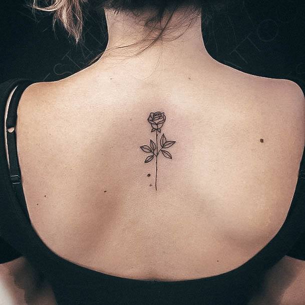 Elaborate Styles For Womens Small Rose Tattoo