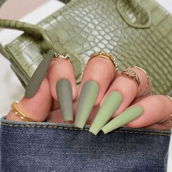 Elaborate Styles For Womens Square Ombre Nail