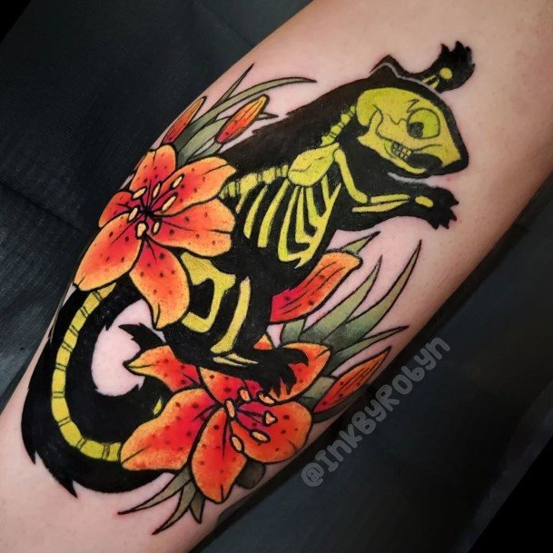 Elaborate Styles For Womens Squirrel Tattoo