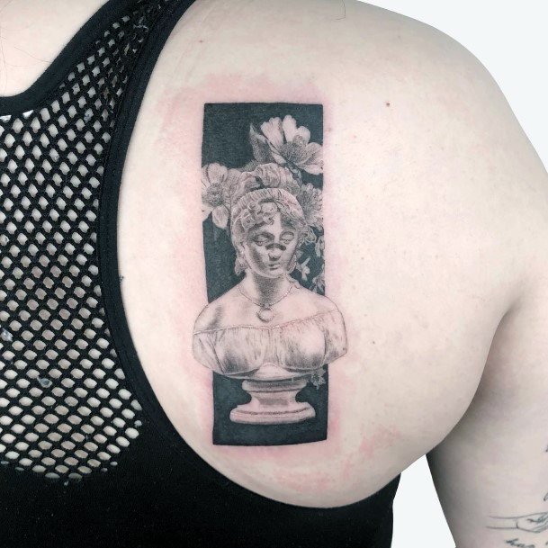 Elaborate Styles For Womens Statue Tattoo