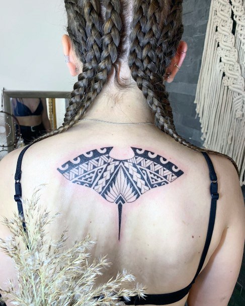 Elaborate Styles For Womens Stingray Tattoo