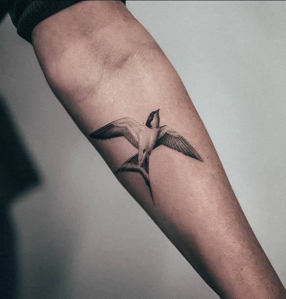 Elaborate Styles For Womens Swallow Tattoo