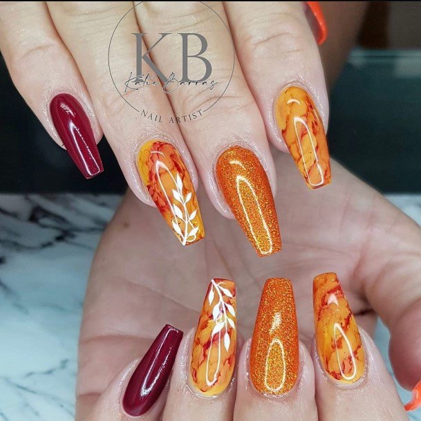 Elaborate Styles For Womens Thanksgiving Nail