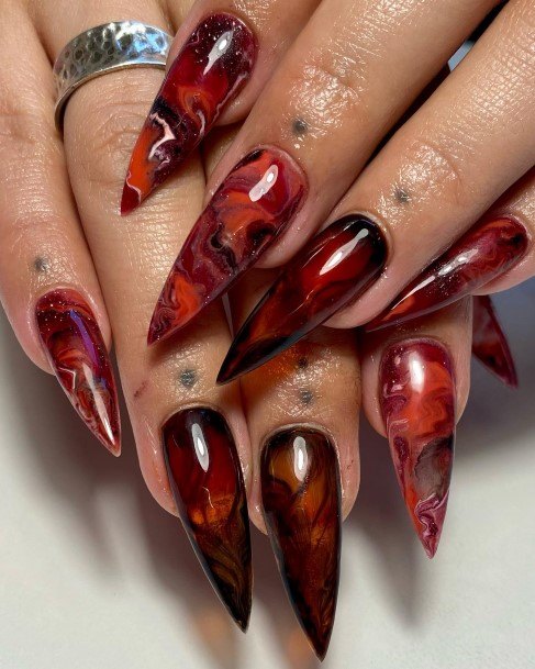 Elaborate Styles For Womens Translucent Nail