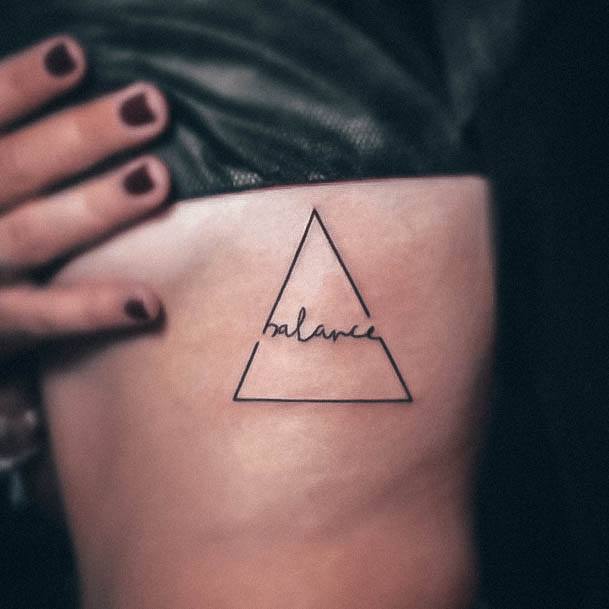 Elaborate Styles For Womens Triangle Tattoo