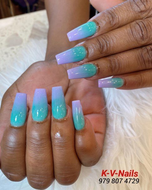 Elaborate Styles For Womens Turquoise Nail
