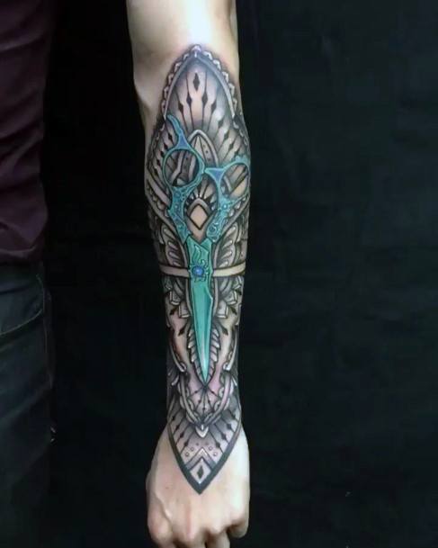 Elaborate Styles For Womens Turquoise Tattoo