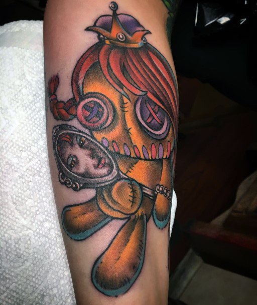 Elaborate Styles For Womens Voodoo Doll Tattoo