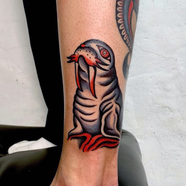 Elaborate Styles For Womens Walrus Tattoo