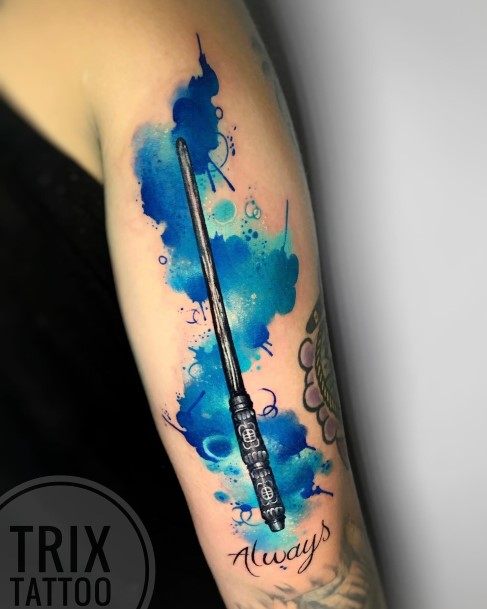 Elaborate Styles For Womens Wand Tattoo