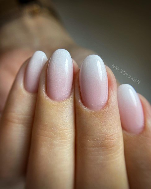 Elaborate Styles For Womens White Ombre Nail