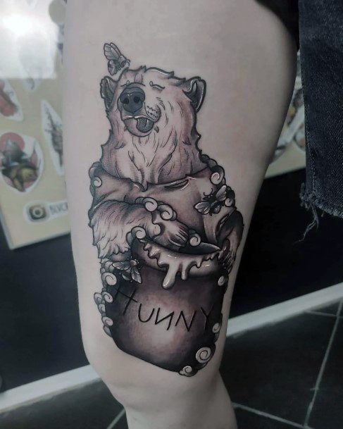 Elaborate Styles For Womens Winnie The Pooh Tattoo