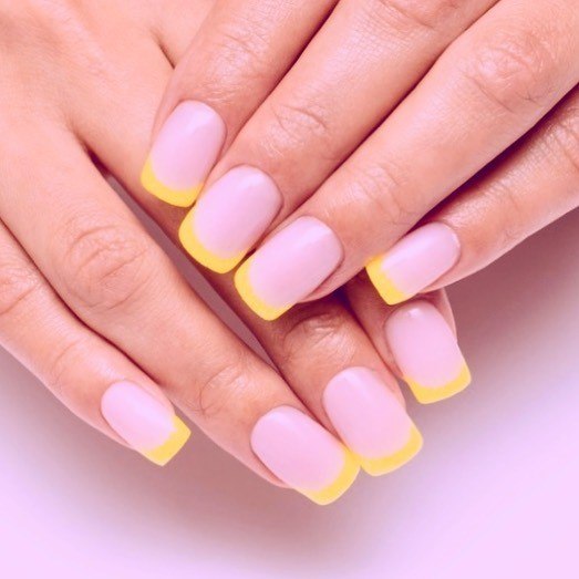 Elaborate Styles For Womens Yellow And Pink Nail