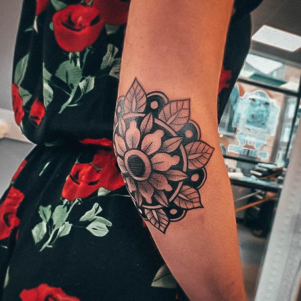 Elbow Female Tattoo Designs