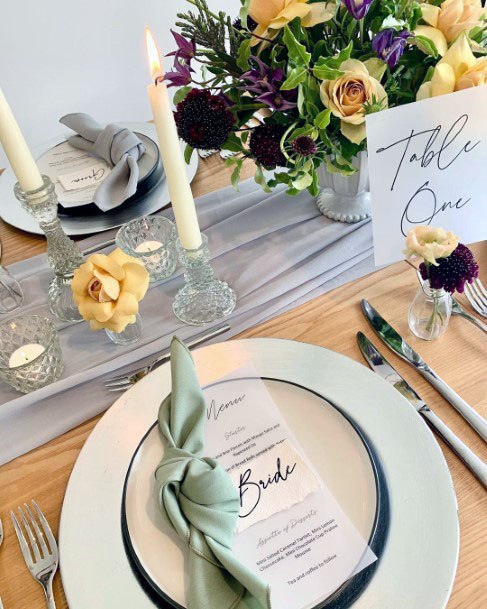 Elegant Dining Table Decor Wedding