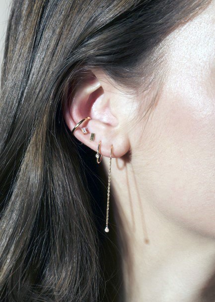 Elegant Ear Lobe Conch Pretty Piercings Ideas For Women