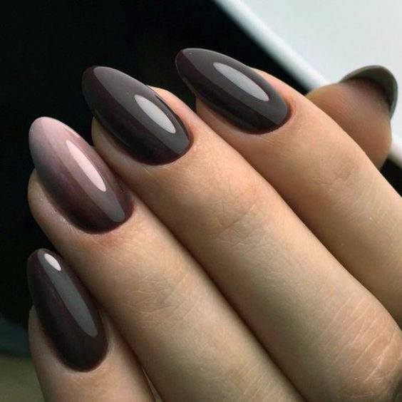 Elegant Fall Ombre Nails For Young Girls