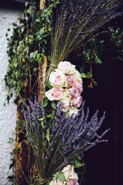 Elegant Lavender Flowers Wedding