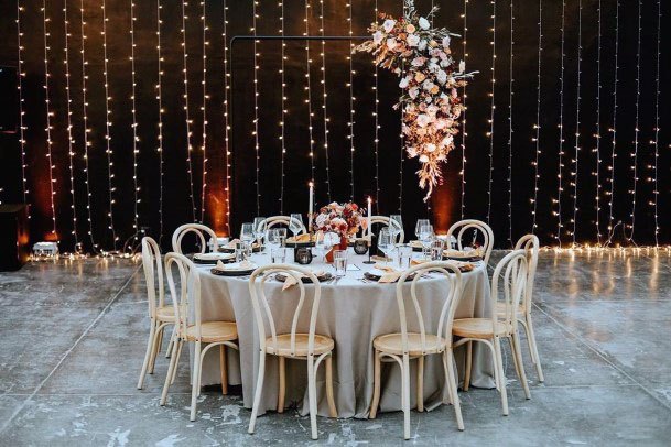 Elegant Round Table Dining Decor Wedding
