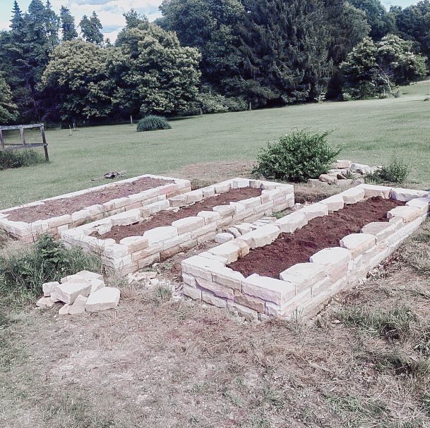 Elevated Garden Beds Stone Rock