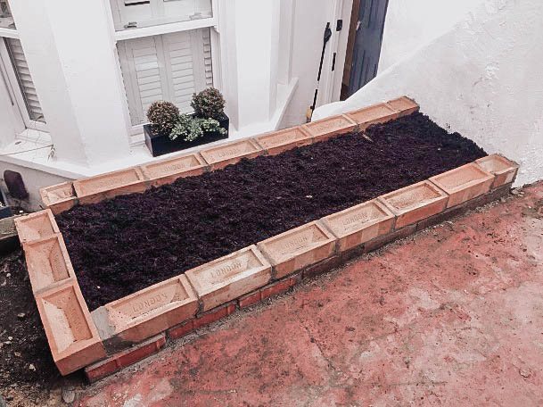 Elevated Garden Box Brick Designs