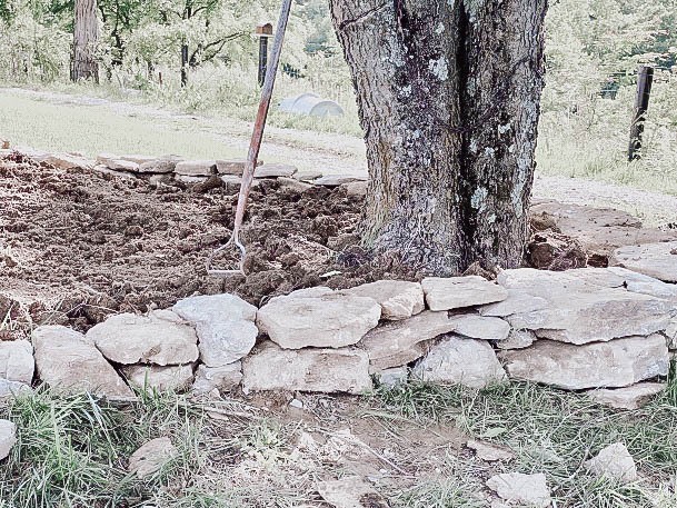 Elevated Garden Box Stone Rock Designs