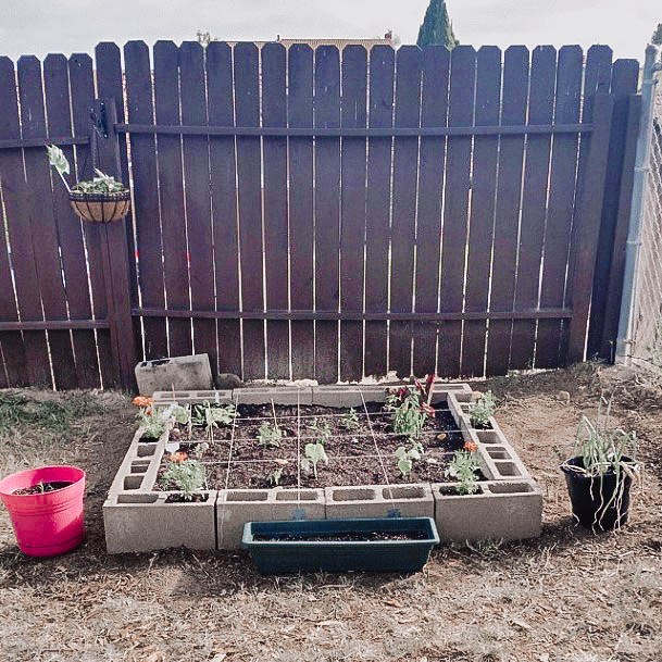 Elevated Garden Cinderblock Ideas