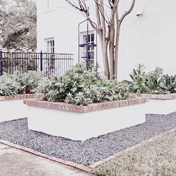 Elevated Garden With Brick