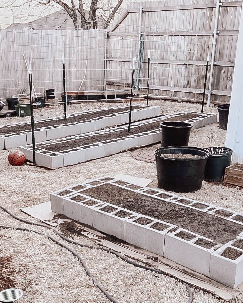 Elevated Raised Garden Beds Cinderblock