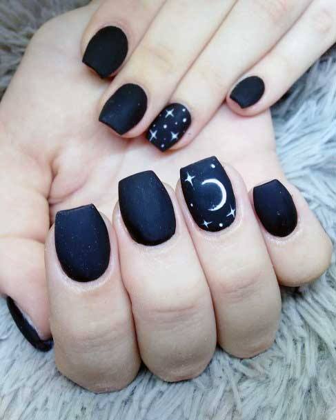 Eloquent Dark Moon Nails For Women