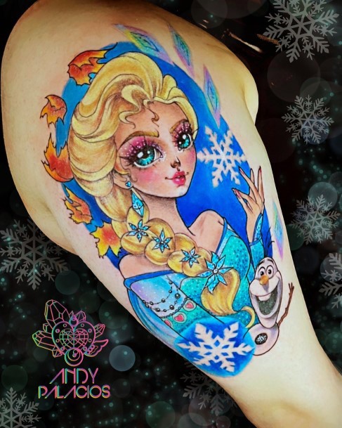 Elsa Girls Tattoo Ideas