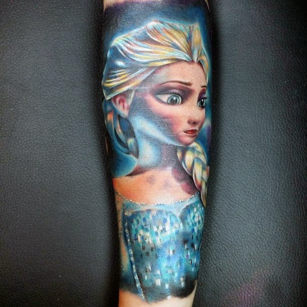 Elsa Tattoo Design Inspiration For Women