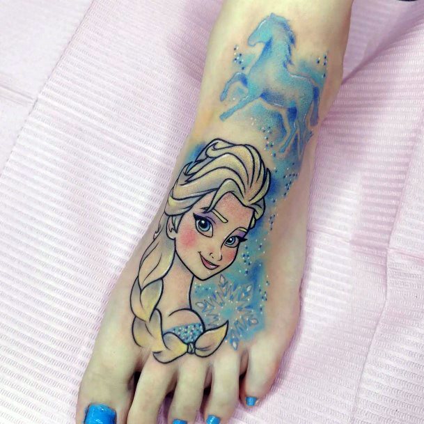 Elsa Tattoo For Ladies