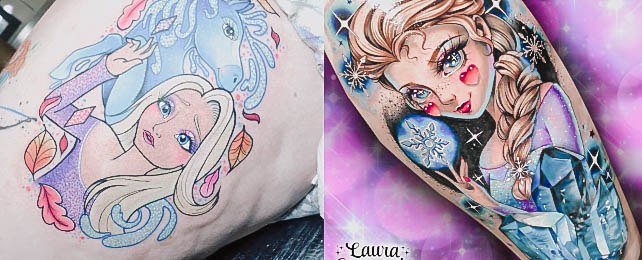 Top 100 Best Elsa Tattoos For Women – Frozen Disney Princess Design Ideas