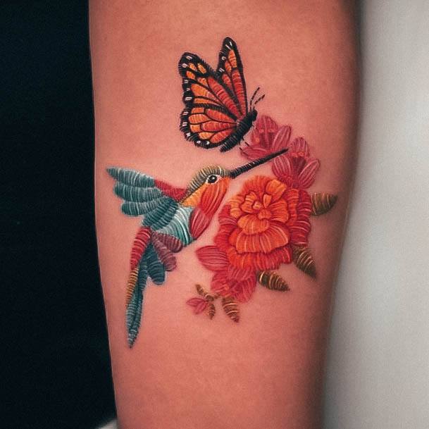 Embroidery Tattoos For Girls