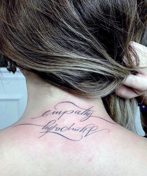 Empath Womens Tattoo On Neck