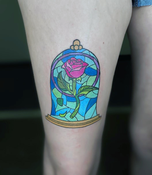 Enchanted Rose Tattoos For Girls