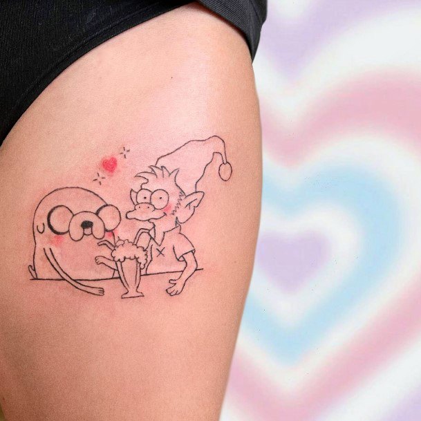 Enchanting Adventure Time Tattoo Ideas For Women