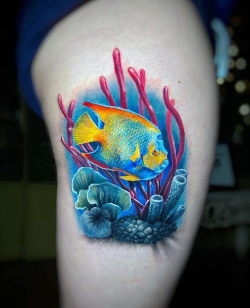 Enchanting Angel Fish Tattoo Ideas For Women