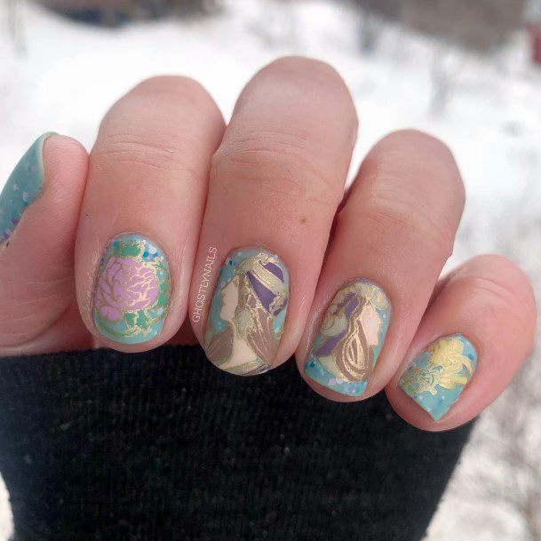 Enchanting Art Nouveau Nail Ideas For Women