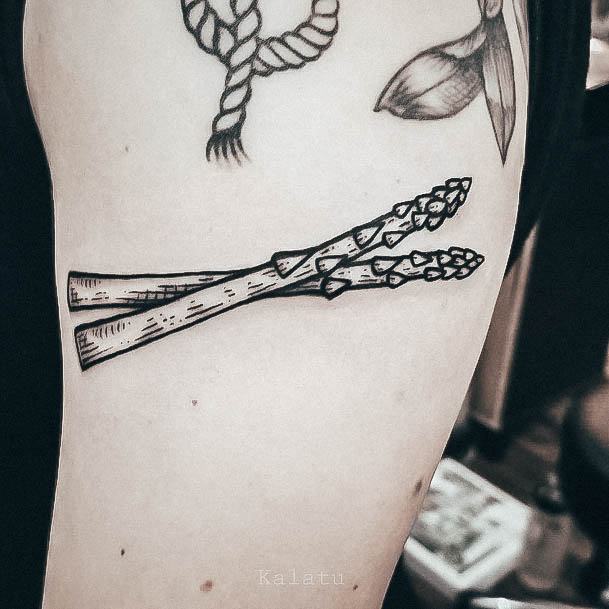 Enchanting Asparagus Tattoo Ideas For Women