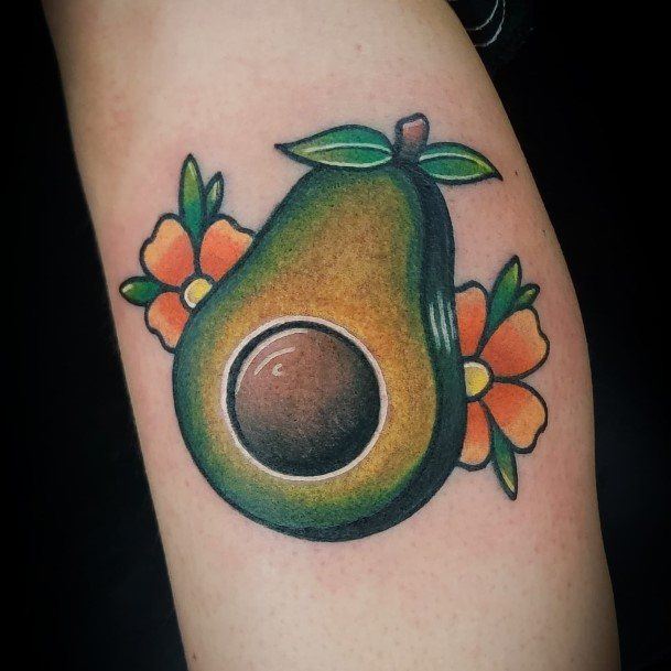 Enchanting Avocado Tattoo Ideas For Women