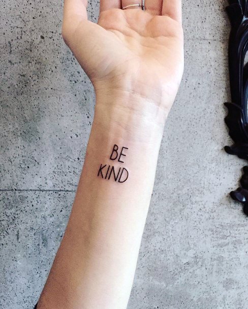 Enchanting Be Kind Tattoo Ideas For Women