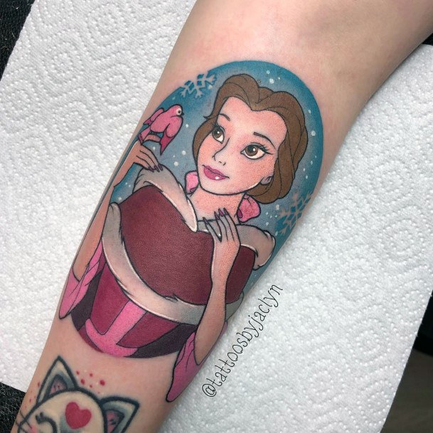 Enchanting Belle Tattoo Ideas For Women