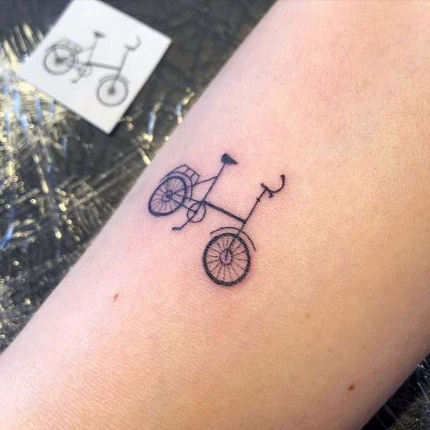 Enchanting Bicycle Tattoo Ideas For Women