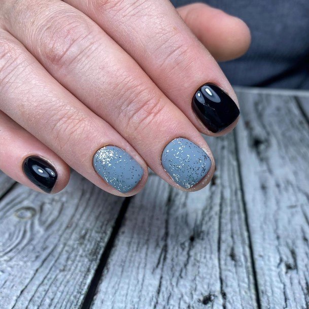 Enchanting Black And Grey Nail Ideas For Women